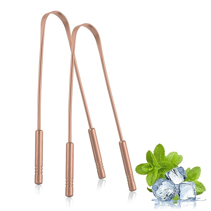 Copper Tongue Scraper (2pcs)